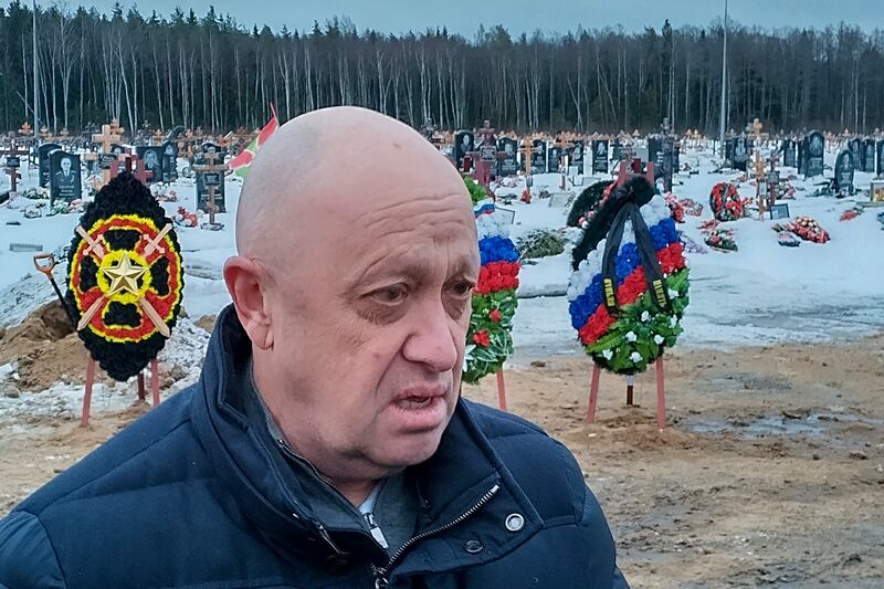 Yevgeny Prigozhin, the founder of the Wagner forces, has repeatedly entered the fray over burials. Photograph: AP