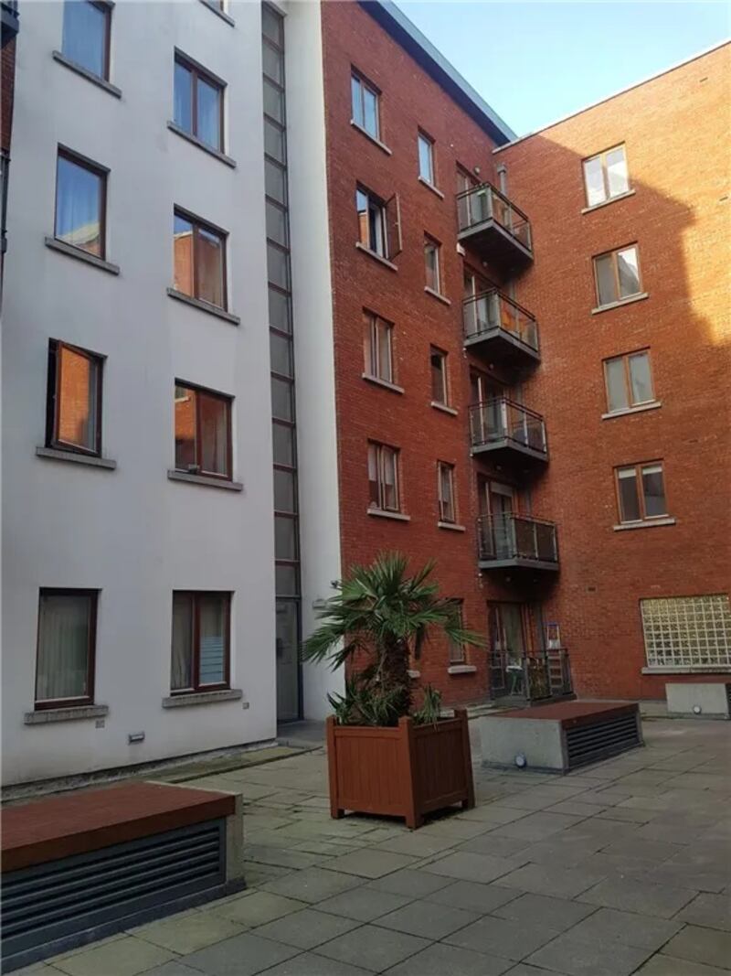 Situated on the first floor, the location is close to the Luas