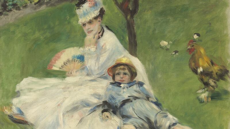 Pierre-Auguste Renoir’s Madame Monet et son fils (1874). Courtesy of the  National Gallery of Art, Washington