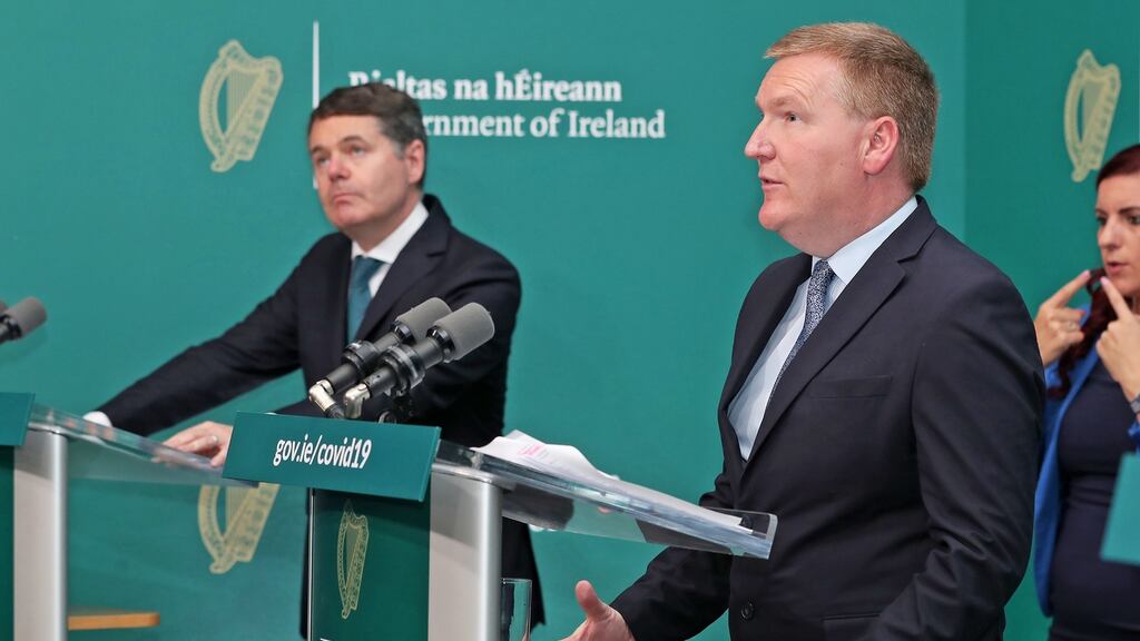 The ESRI concluded the budgetary increases introduced by Minister Paschal Donohoe and Michael McGrath were ‘sufficiently large’ to offset the impact of higher prices. File Photograph: Maxwells