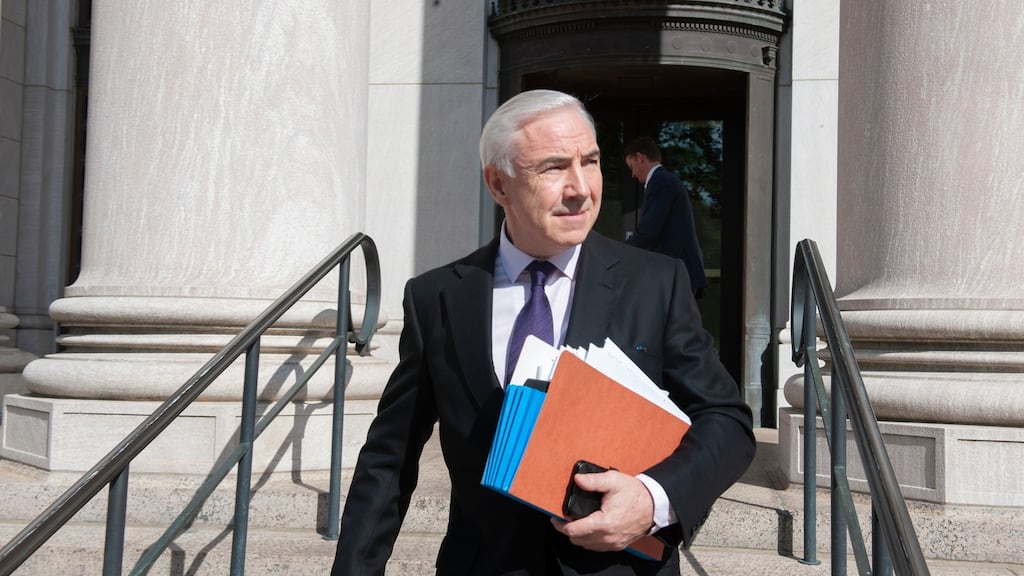 Sean Dunne at the United States Federal Court House in New Haven, Connecticut. Photograph: Douglas Healey