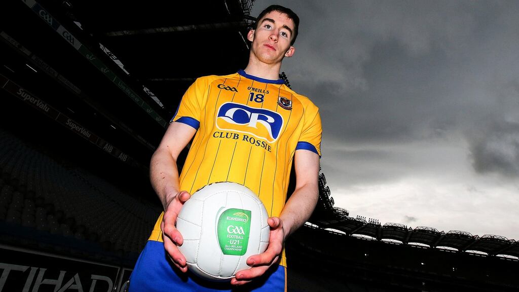Joint captain of Roscommon under-21 footballers Cathal Compton enjoyed a couple of hectic months last year. Photograph: Donall Farmer/Inpho.