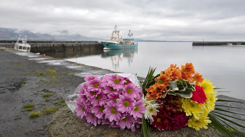 Flowers on the harbour in Carlingford, Co Louth last March. Photograph: Colin Keegan/ Collins Dublin