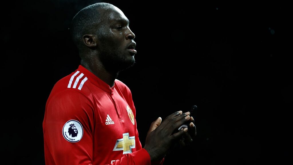 Manchester United striker Romelu Lukaku has escaped Football Association sanction for his alleged kick at Brighton’s Gaetan Bong. Photo: Martin Rickett/PA Wire