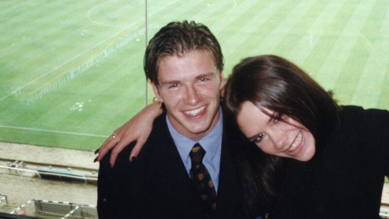 Beckham: a young David and Victoria. Photograph: Netflix