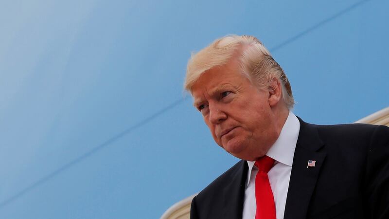 US president Donald Trump still backs Brett Kavanaugh as US Supreme Court nominee. Photograph: Carlos Barria/Reuters