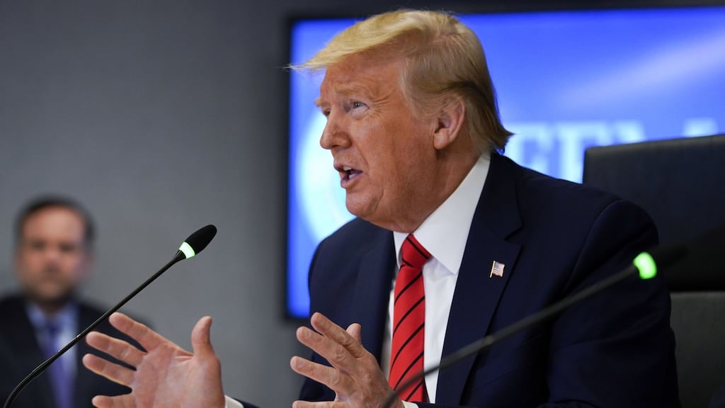 US president Donald Trump continues to call coronavirus ‘the Chinese virus’. Photograph: Bloomberg