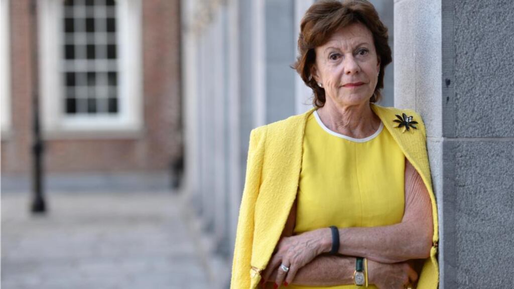 Neelie Kroes, vice-presient of the European Commision. Photograph: Dara Mac Dónaill