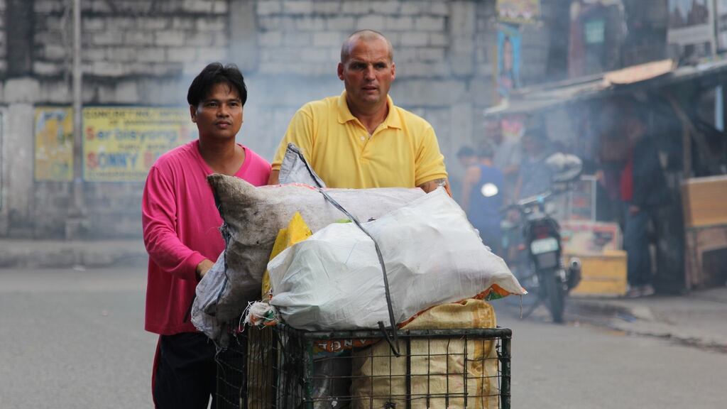 Mel Macaraeg and Mark Crosbie in the Philippines