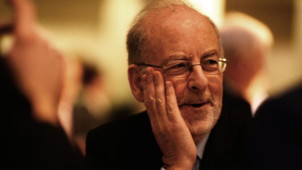 Patrick Honohan, Governer of the Central Bank, who spoke at the IMF conference in Dublin Castle on Monday. Photograph: Cyril Byrne/The Irish Times