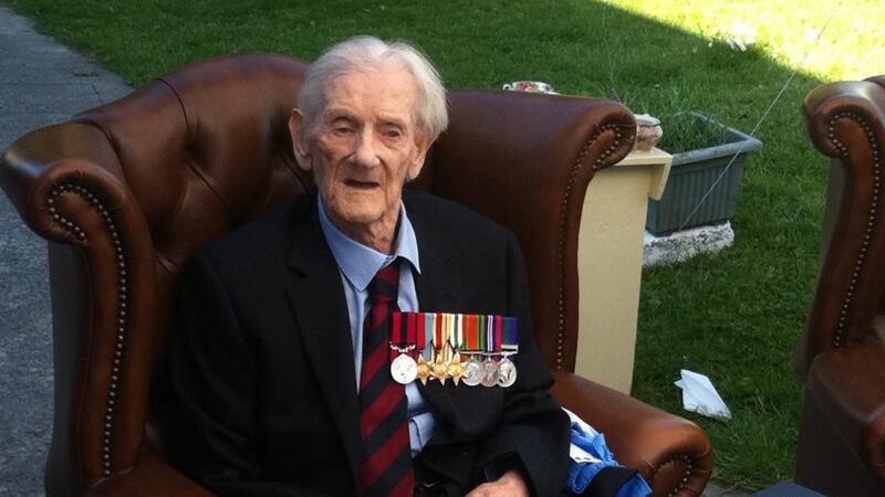 Joe Dunne on his 99th birthday.