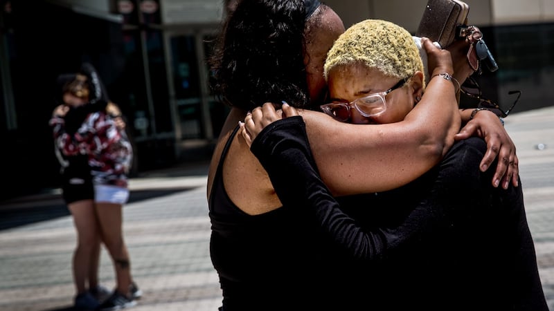 Fans gathered to honour the life of the controversial 20-year-old rapper and singer. Photograph: Scott McIntyre/The New York Times.