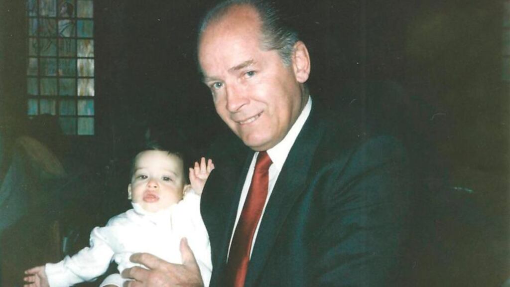 James “Whitey” Bulger holds John Martorano’s youngest son, John jnr, during his christening ceremony. Photograph: Reuters/US Attorney’s Office of Massachusetts