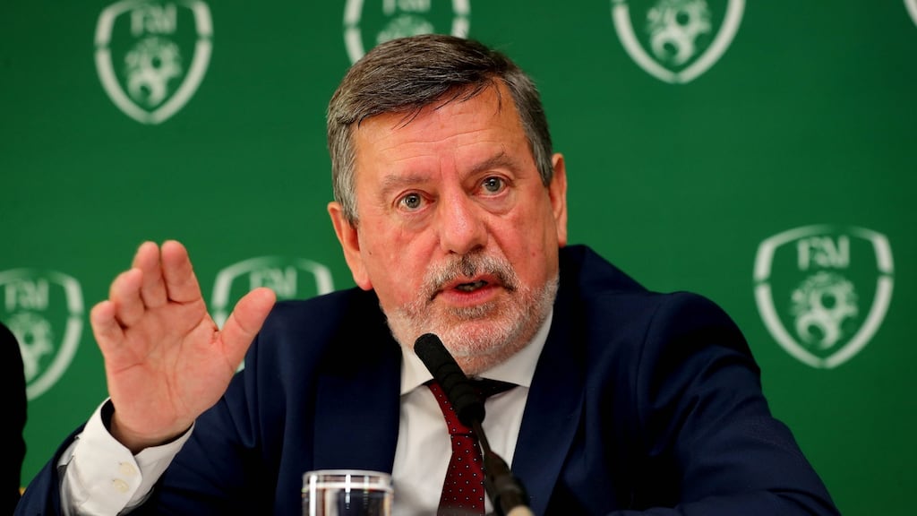 Committee members raised concerns that they may not have a chance to question the outgoing president of the FAI, Donal Conway, if the association does not appear before it in advance of his finishing date in January. Photograph: Ryan Byrne/Inpho