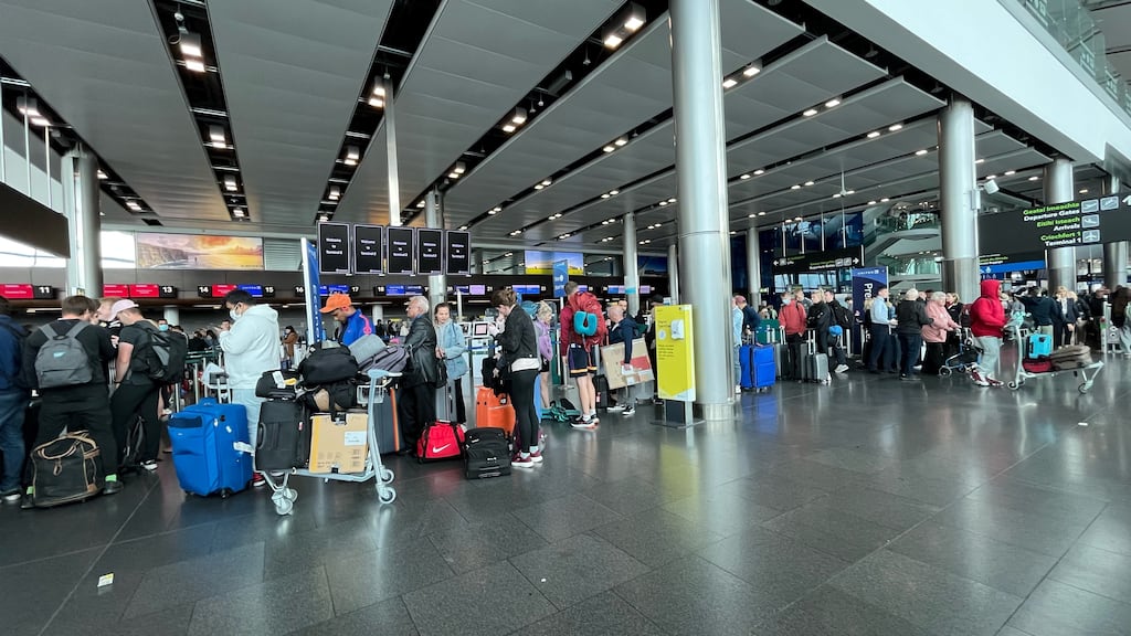 Twitter folk directed Philip Boucher-Hayes to go bite his own tongue; they were entitled to be upset at four-hour waits and missing their flights. Photograph: Niall Carson/PA
