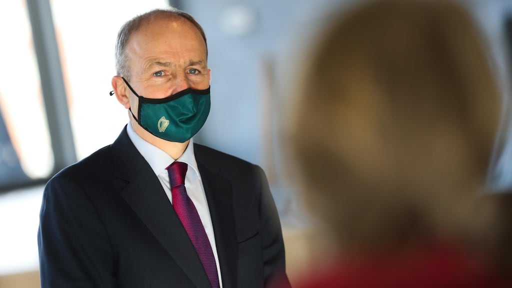 Taoiseach Micheál Martin: told RTÉ on Friday night that the curbs needed to stay in place for six weeks ‘to get the number really down to a very, very low level’. Photograph: Julien Behal Photography/PA Wire