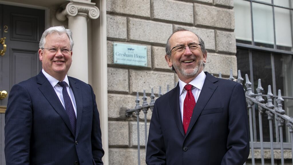 Managing director of Gresham House Ireland Patrick Lawless and Burlington Real Estate founder John Bruder.