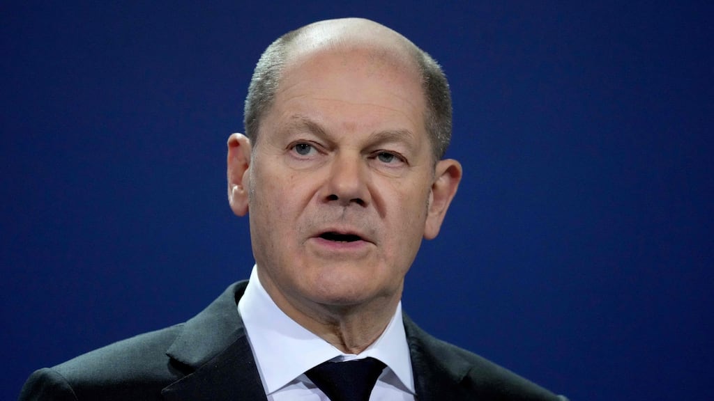 German chancellor Olaf Scholz: ‘The remarks that the vice-admiral made do not reflect the views of the federal government, which is why his demission was accepted.’ Photograph: Michael Sohn/Pool/AFP via Getty