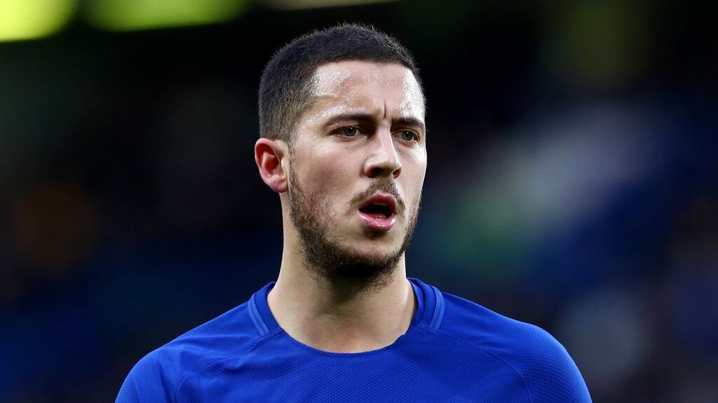 Eden Hazard of Chelsea. The club are confident he will eventually sign a new deal. Photograph: Getty Images