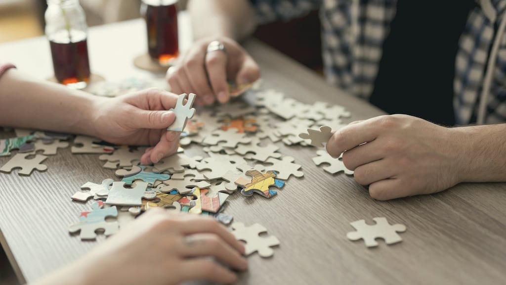 “Jigsaws! Let’s do jigsaws,” I suggested enthusiastically one afternoon, trying to ease my guilt about my homeschool failings