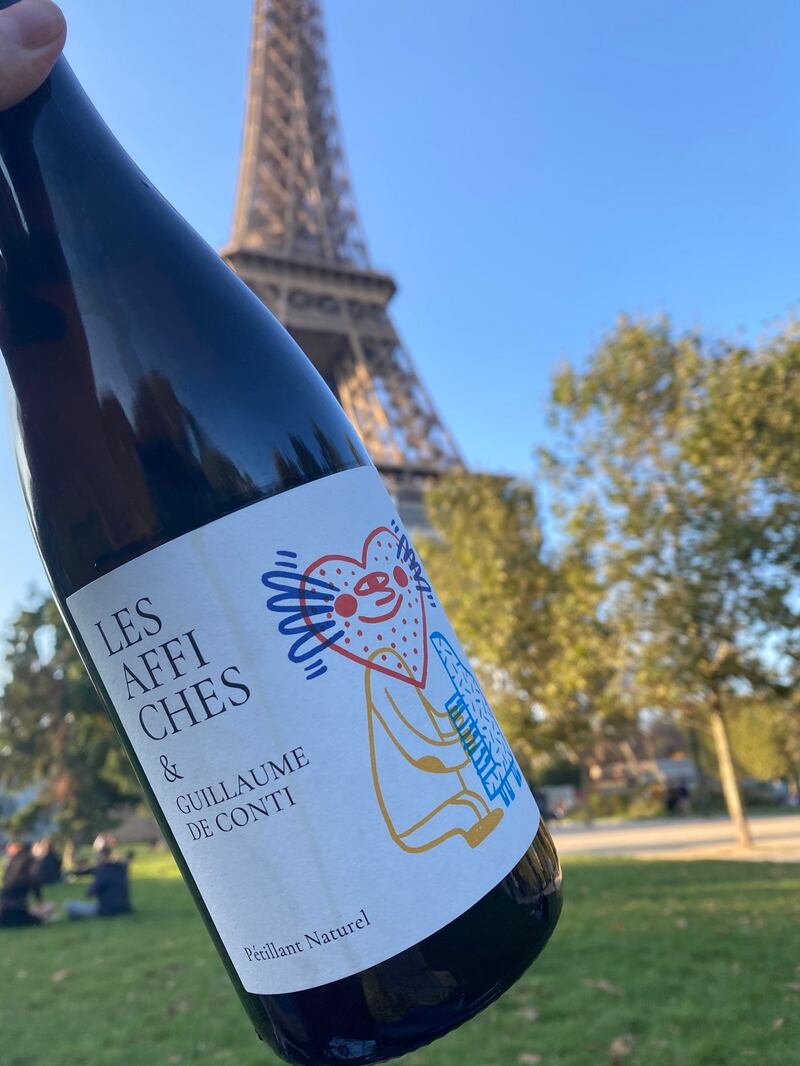 picnicing in the Parc du Champ-de-Mars  near the Eiffel Tower