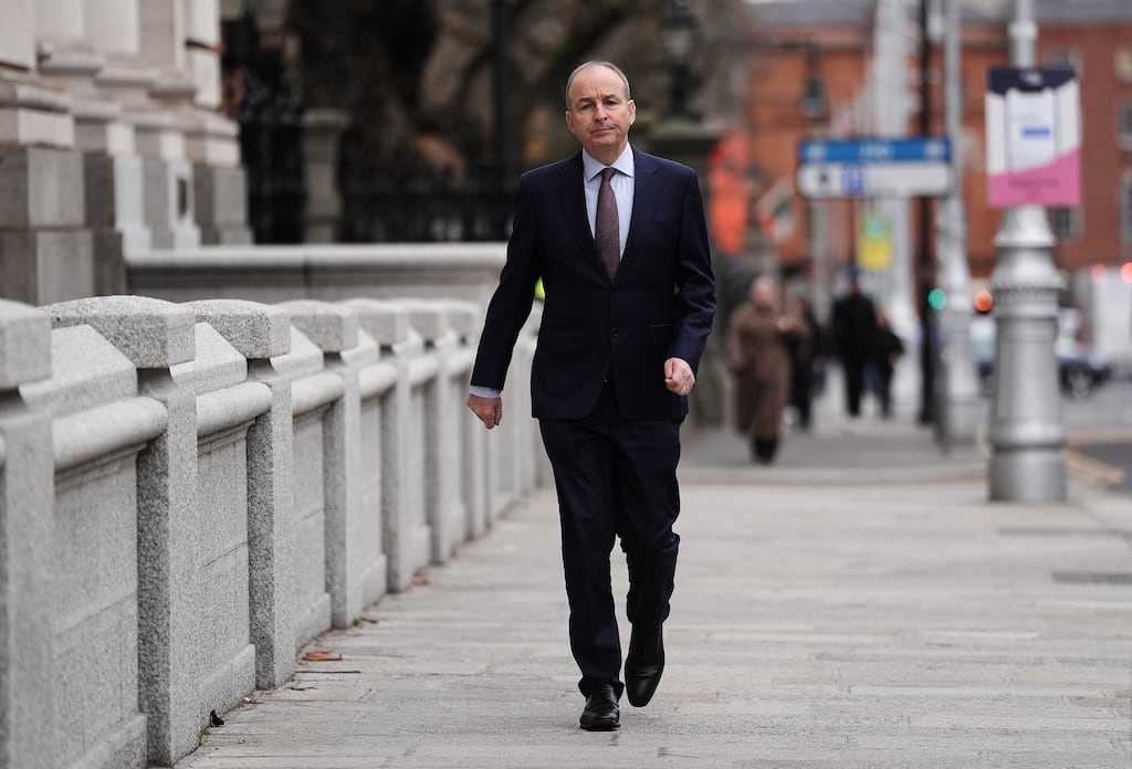 Tánaiste Micheal Martin arriving at Government Buildings in Dublin ahead of a Cabinet meeting. Photo: Brian Lawless/PA Wire