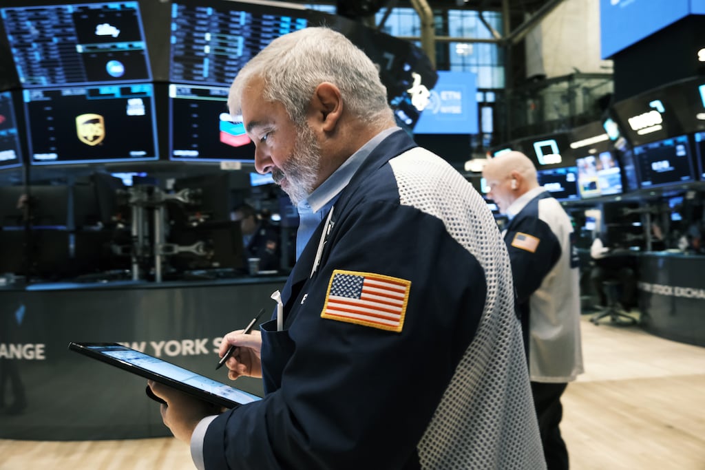 Spectra Markets’ Brent Donnelly said there was only one bear market (in 2001) where stocks rose above their 200-day average only to subsequently make new lows. Photograph: Spencer Platt/Getty Images