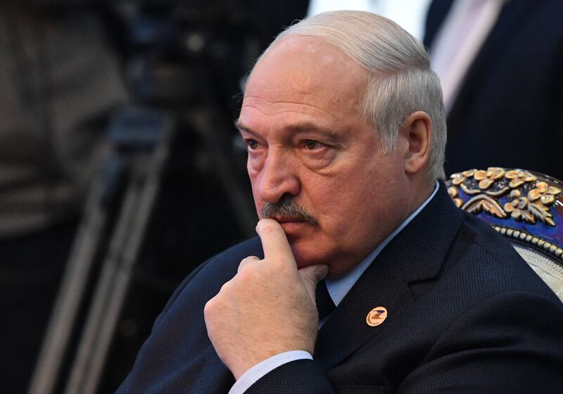 Alexander Lukashenko sent troops close to the border with Ukraine in October after accusing Kyiv and its allies of preparing an attack against Belarus. Photograph: Vyacheslav Oseledko/Getty Images