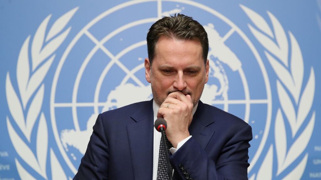 Pierre Krahenbuhl, who resigned as commissioner-general of the United Nations Relief and Works Agency on Wednesday. Photograph: Denis Balibouse/Reuters