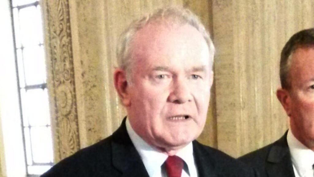 North’s Deputy First Minister Martin McGuinness. Photograph: David Young/PA Wire