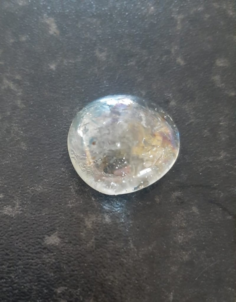 A reader named Viola received this shiny object from some jackdaws