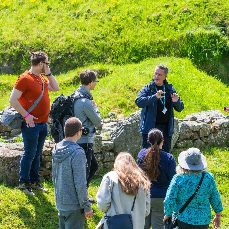 Aengus giving a tour. Photograph: Tom Honan