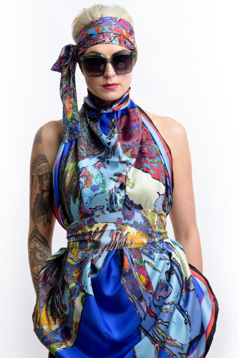 Silk scarves by Rita White