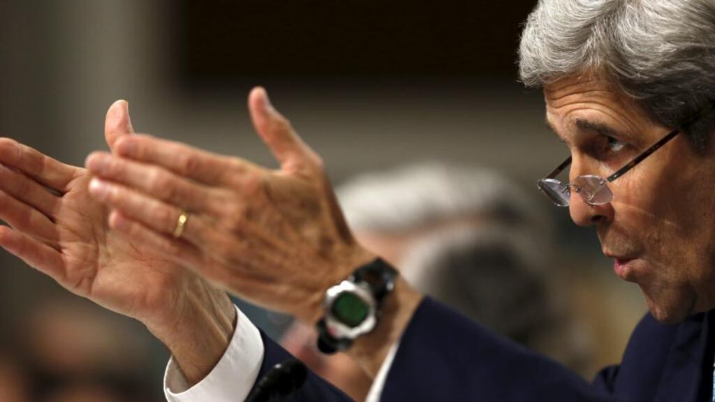 John Kerry: “The fact is that Iran now has extensive experience with nuclear fuel cycle technology. We can’t bomb that knowledge away.” Photograph: Gary Cameron/Reuters