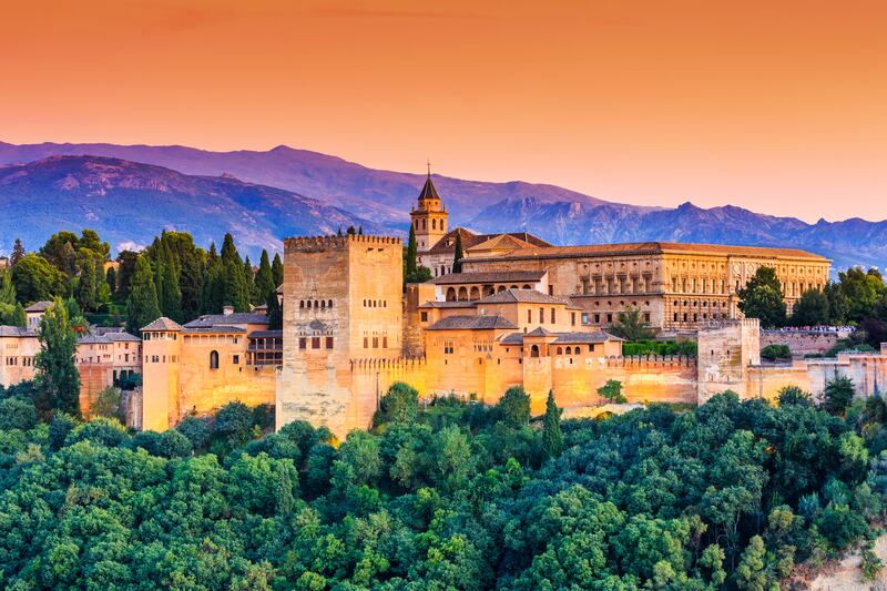 Alhambra of Granada, Spain