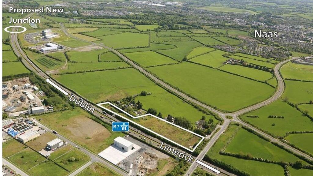 The site of the former cattle market is in a strategic location on the M7 motorway on the outskirts of Naas