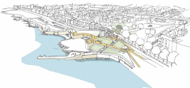 An artist's impression of the new refurbished Dún Laoghaire baths