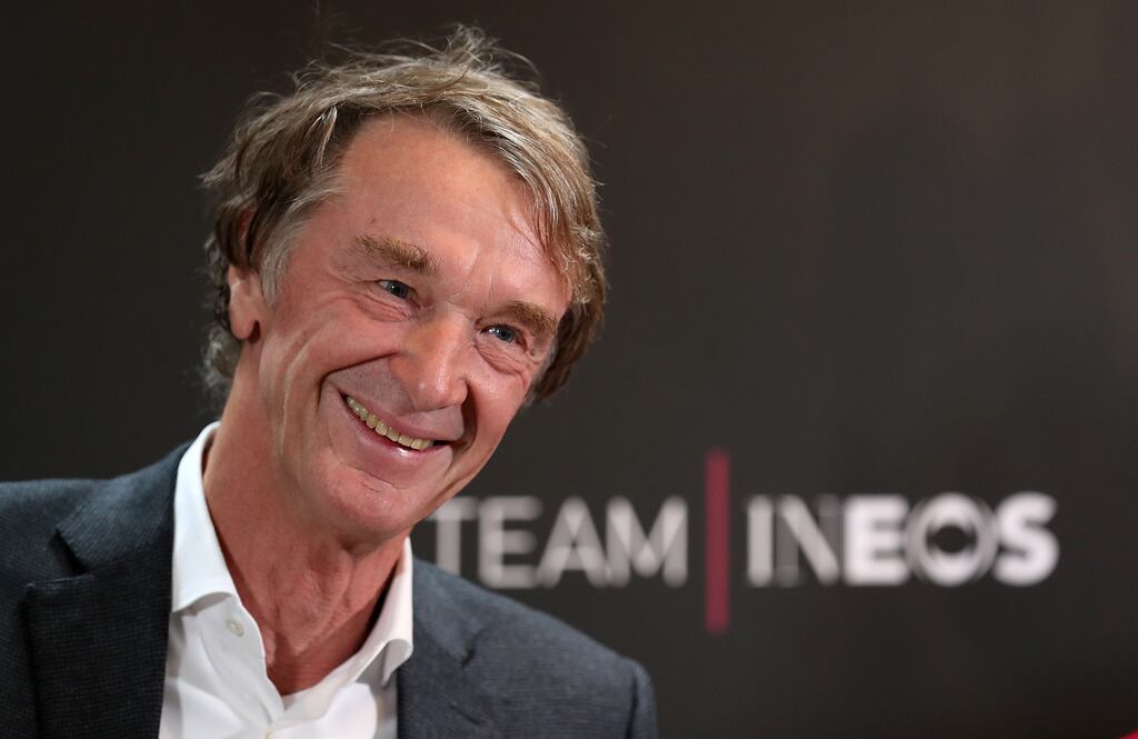 Jim Ratcliffe believes staff numbers at Manchester United could be reduced by between 25-30 per cent. Photograph: Martin Rickett/PA Wire