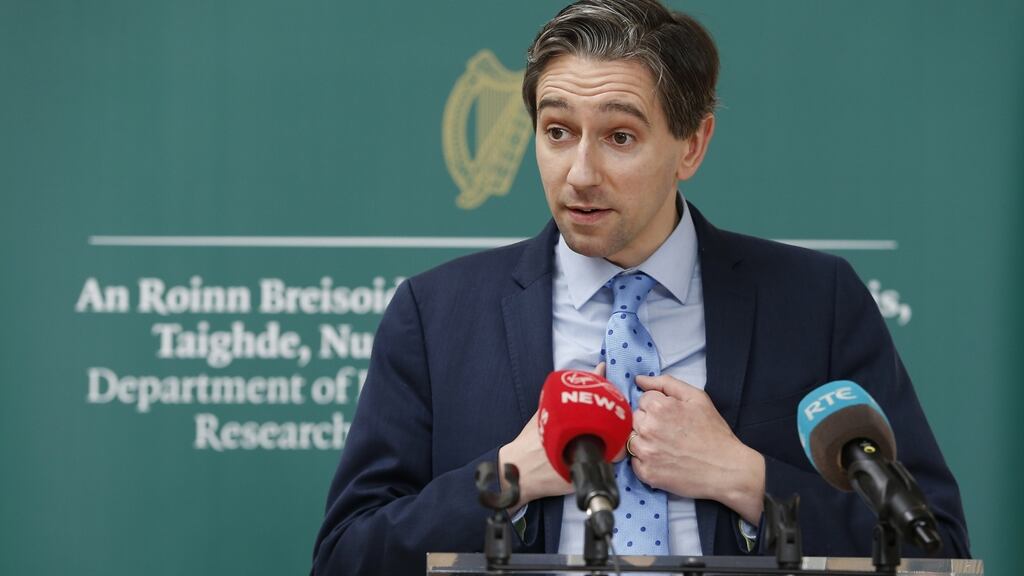 Minister for Higher Education Simon Harris announced refunds for some college students in Budget 2021 to compensate for the shift towards online learning. Photograph: Crispin Rodwell