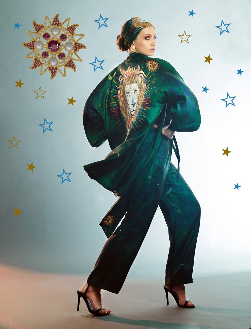 Merrion silk kimono and trousers piece from the Éadach collection