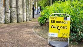 St Stephen’s Green, closed due to coronavirus restrictions, has reopened