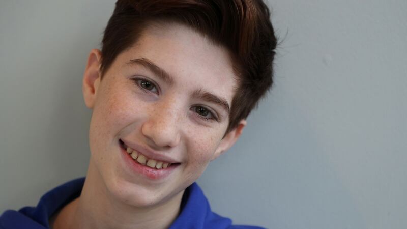 Jihad Mesto (13): ‘We were told Ireland is popular for fishing and hunting and my dad and I love fishing and hunting. It’s the perfect choice for us.’  Photograph: Nick Bradshaw