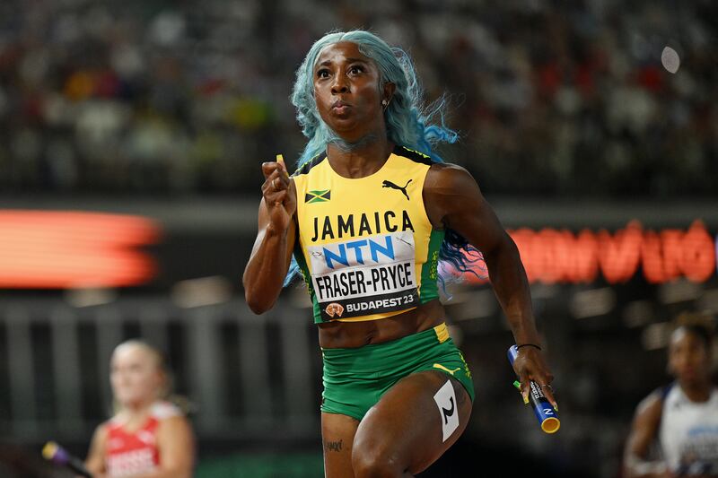 Jamaica's Shelly-Ann Fraser-Pryce. Photograph: David Ramos/Getty Images