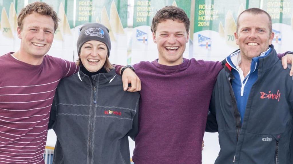 Irish crew members of the Breakthrough, Kenneth and Alexander Rumball Catherine Halpin and Barry Hurley