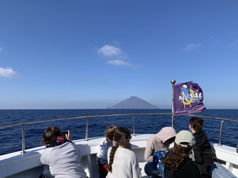 On the way to Stromboli