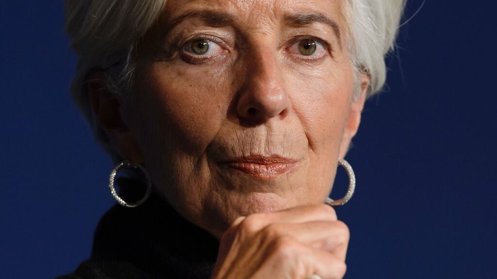 Christine Lagarde demonstrated leadership during the global financial crisis, Minister for Finance Michael Noonan said. Photograph: Fabrice Coffrini/Getty