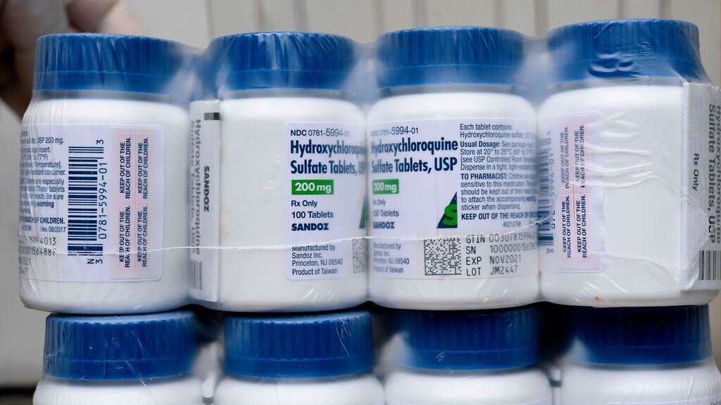 Anti-malarial drug hydroxychloroquine is one of the products to be given to some Irish patients despite poor performance in smaller trials. File photograph: Yuri Cortez/AFP via Getty Images