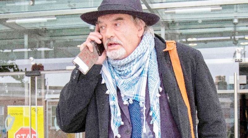 A photograph taken on October 12th, 2020 of Ian Bailey leaving from the High Court after it decided to reject the French authorities’ request to for a European Arrest Warrant. Photograph: Getty