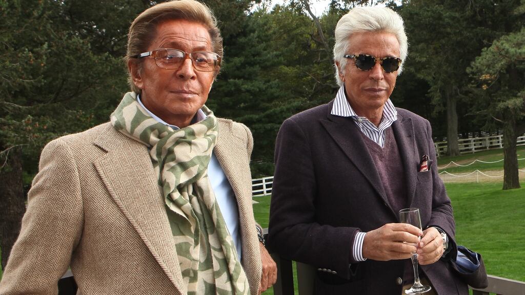 Valentino: The Last Emperor is a story of a love affair, charting the designer's relationship with his partner Giancarlo Giammetti (right). Photograph: Chelsea Lauren/Getty