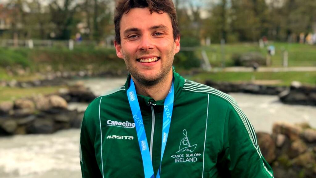 Liam Jegou with his gold medal.